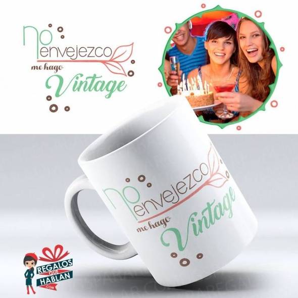 Mug Cumpleaños ( 25 ) Vintage