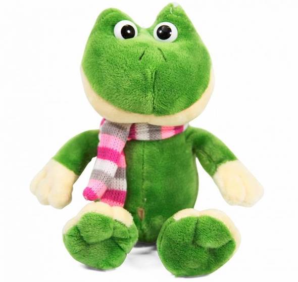 sapo de peluche