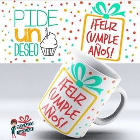Mug Cumpleaños ( 01 ) Pide Un Deseo