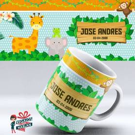 Mug Infantil ( 07 ) Animales De La Selva